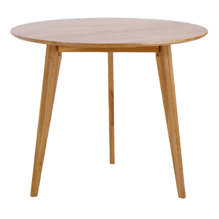 Round 4-foot Dining Table Oak Solid Wood Furniture for Dining Room Home