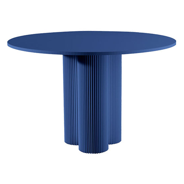 Modern Solid Wood Kitchen Dining Table Round Shape Standard Dining Table with 3 Legs Base