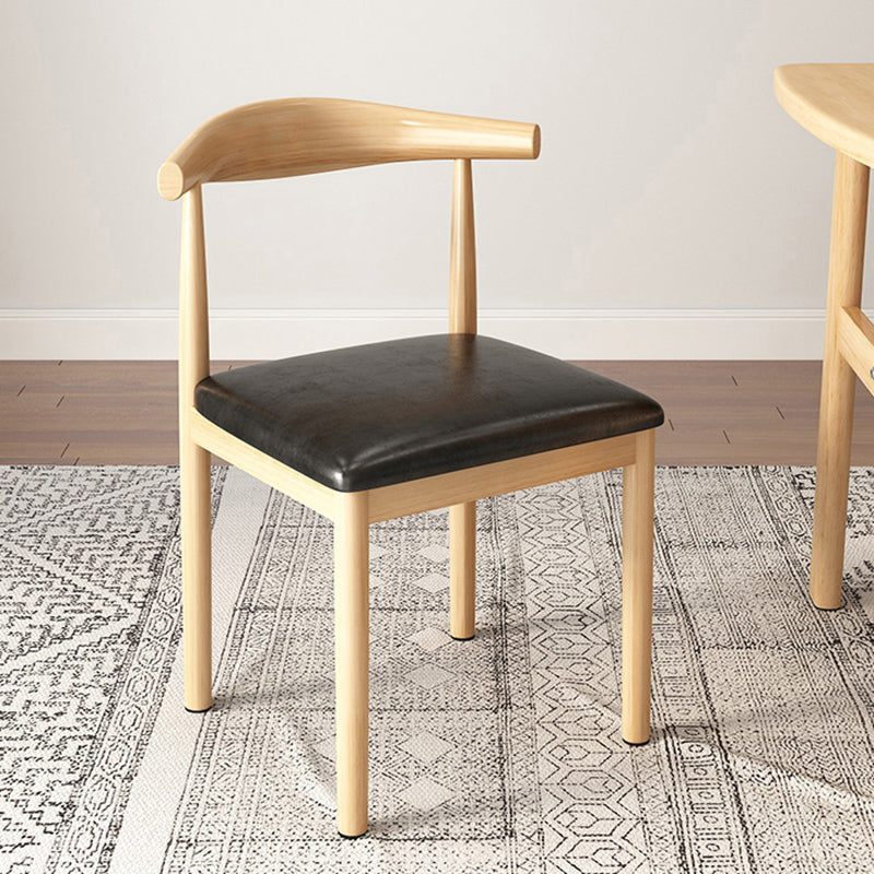 Contemporary Style Metal Chair Kitchen Dining Room Open Back Side Chairs