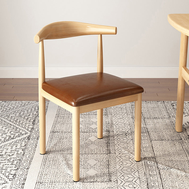Contemporary Style Metal Chair Kitchen Dining Room Open Back Side Chairs