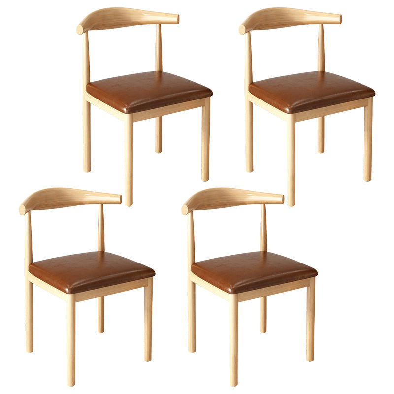 Contemporary Style Metal Chair Kitchen Dining Room Open Back Side Chairs