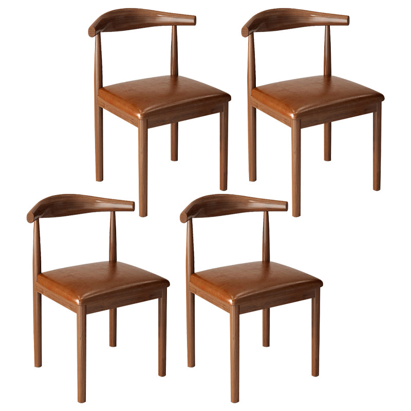 Contemporary Style Metal Chair Kitchen Dining Room Open Back Side Chairs