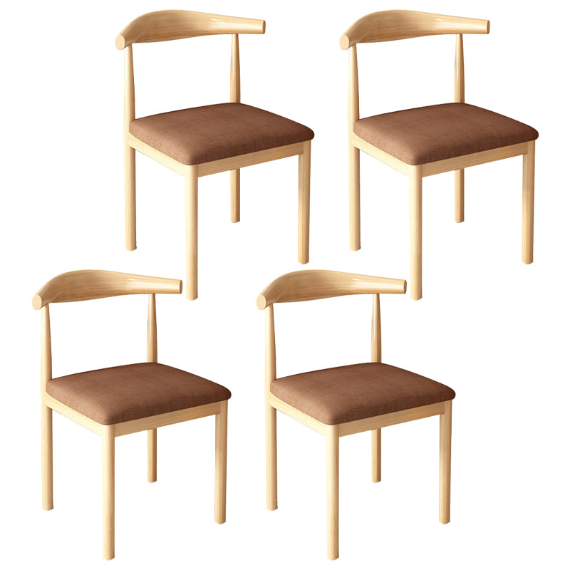 Contemporary Style Metal Chair Kitchen Dining Room Open Back Side Chairs