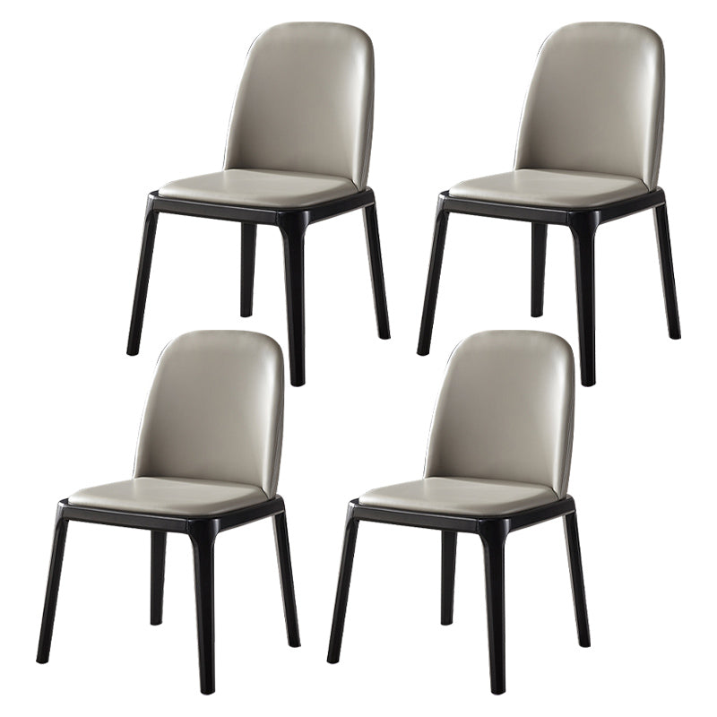 Chaises de salle à manger en bois de style scandinave, chaise sans bras à dossier solide pour salle à manger