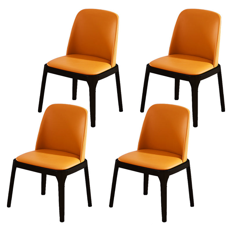 Chaises de salle à manger en bois de style scandinave, chaise sans bras à dossier solide pour salle à manger