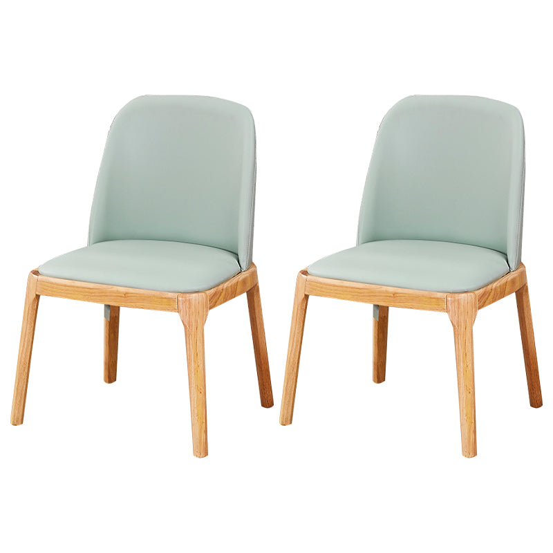 Chaises de salle à manger en bois de style scandinave, chaise sans bras à dossier solide pour salle à manger