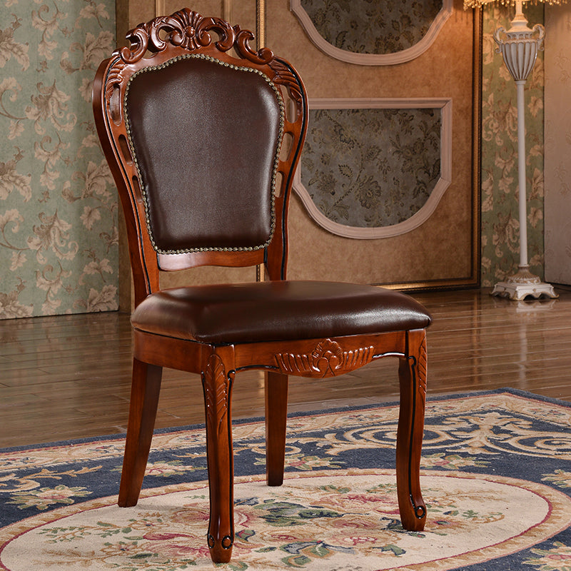 Chaise de salle à manger de style victorien en bois