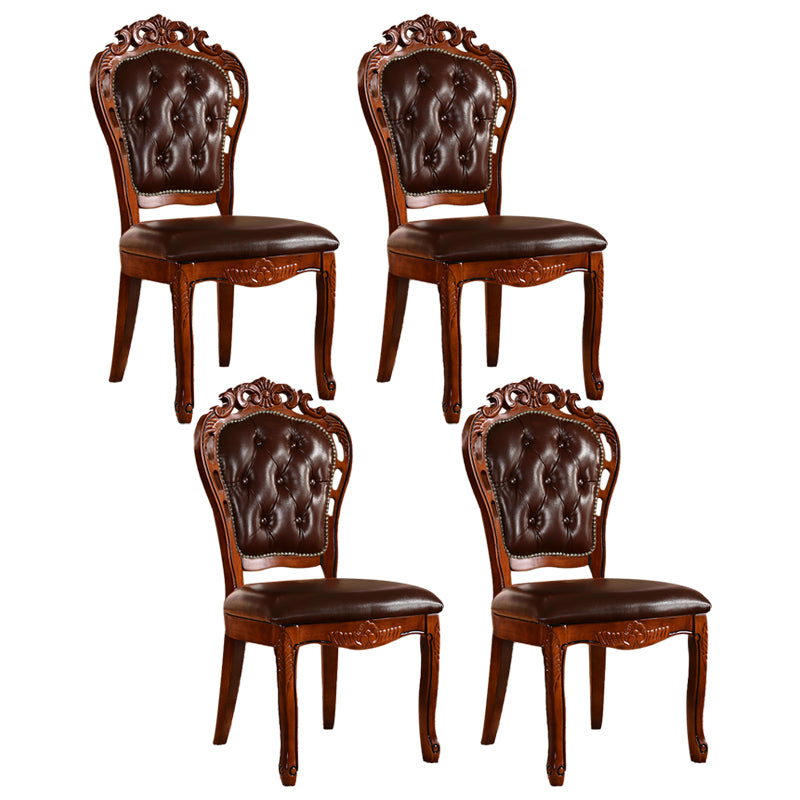 Chaise de salle à manger de style victorien en bois
