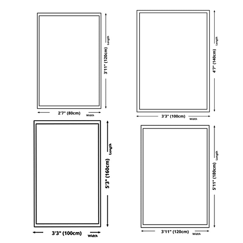 Black Modern Carpet Polyester Graphic Carpet Stain Resistant Carpet for Living Room