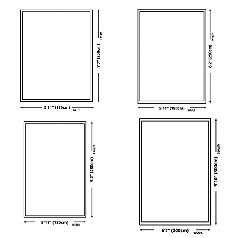 Grey Modern Rug Polyester Graphic Rug Non-Slip Backing Rug for Living Room