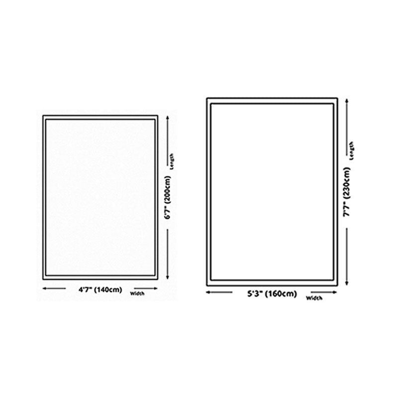 Navy Modern Rug Animal Pattern Polyester Area Carpet Stain Resistant Rug for Bedroom