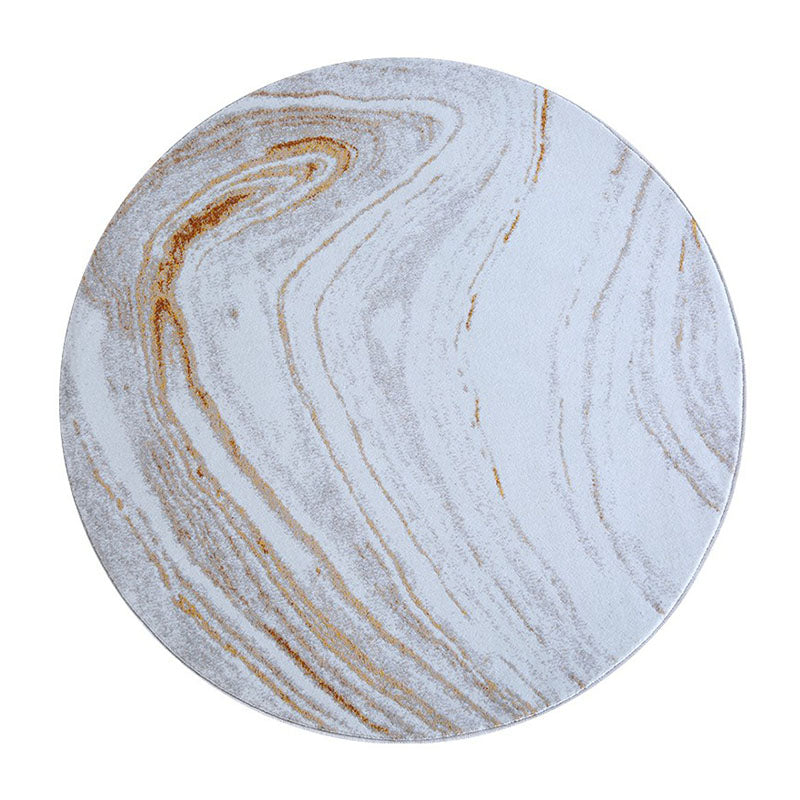 Grey Tie-Dye Print Area Carpet Modern Polyester Area Rug Easy Care Washable Rug for Home Decor
