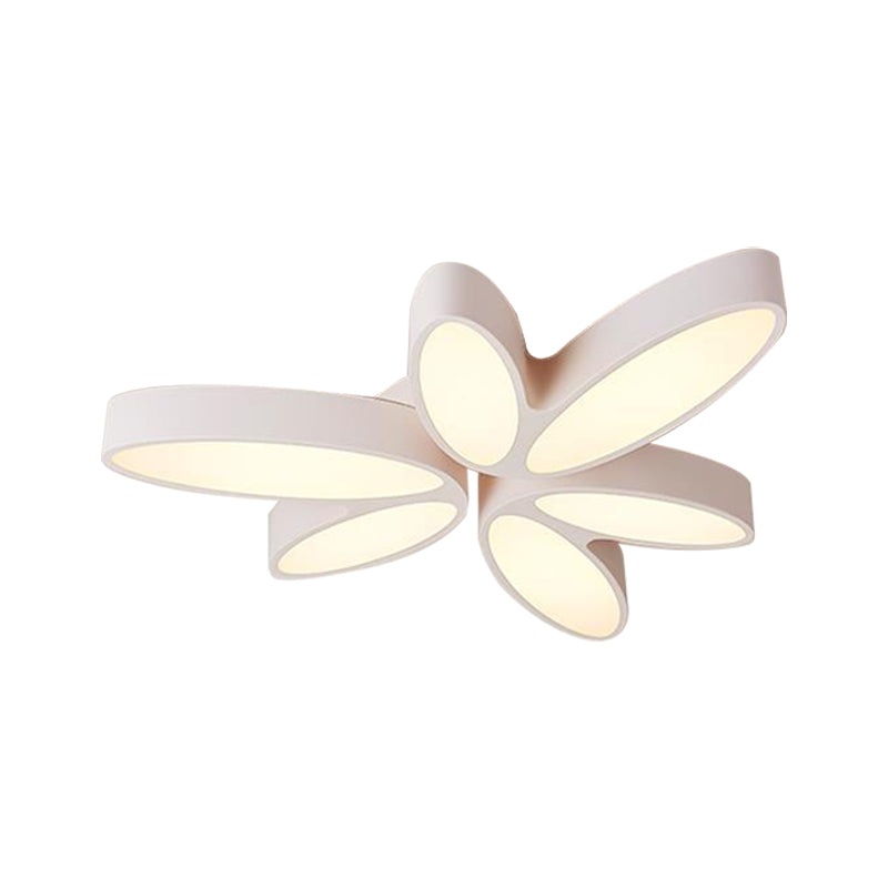 27"/33.5" Floral Flush Mount Contemporary Acrylic 6 Light Flush Light in Warm/White for Hallway