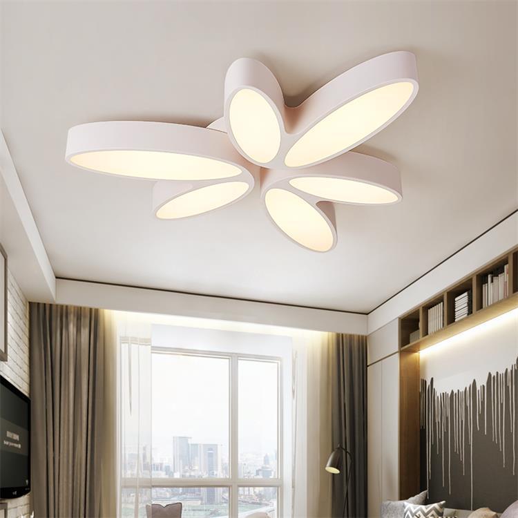 27"/33.5" Floral Flush Mount Contemporary Acrylic 6 Light Flush Light in Warm/White for Hallway