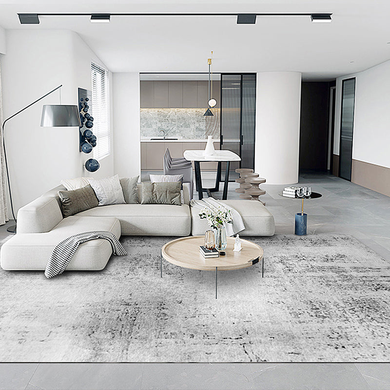 Fancy Modern Arae Carpet Tie-Dye Pattern Polyester Area Rug Stain Resistant Rug for Living Room