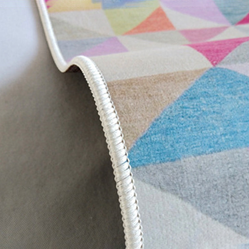 Minimalist Carpet Abstract Pattern Indoor Rug Polyester Stain Resistant Carpet for Living Room