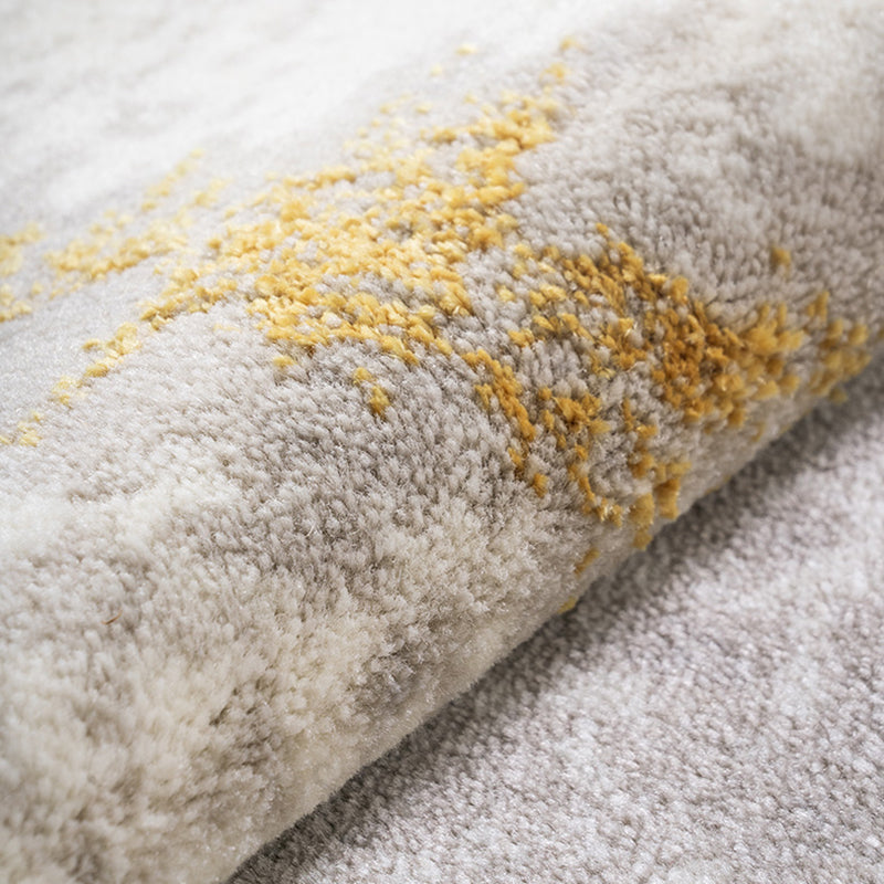 Chic Modern Area Carpet Tie-Dye Pattern Polyester Area Rug Stain Resistant Rug for Living Room