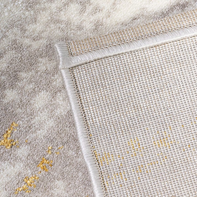 Chic Modern Area Carpet Tie-Dye Pattern Polyester Area Rug Stain Resistant Rug for Living Room