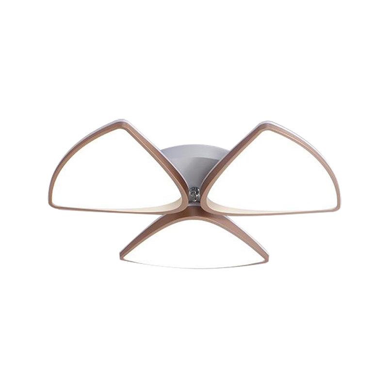 Accesorio de techo acrílico contemporáneo para dormitorio, 3/4/5 cabezas de lámpara de techo en blanco, 3 color