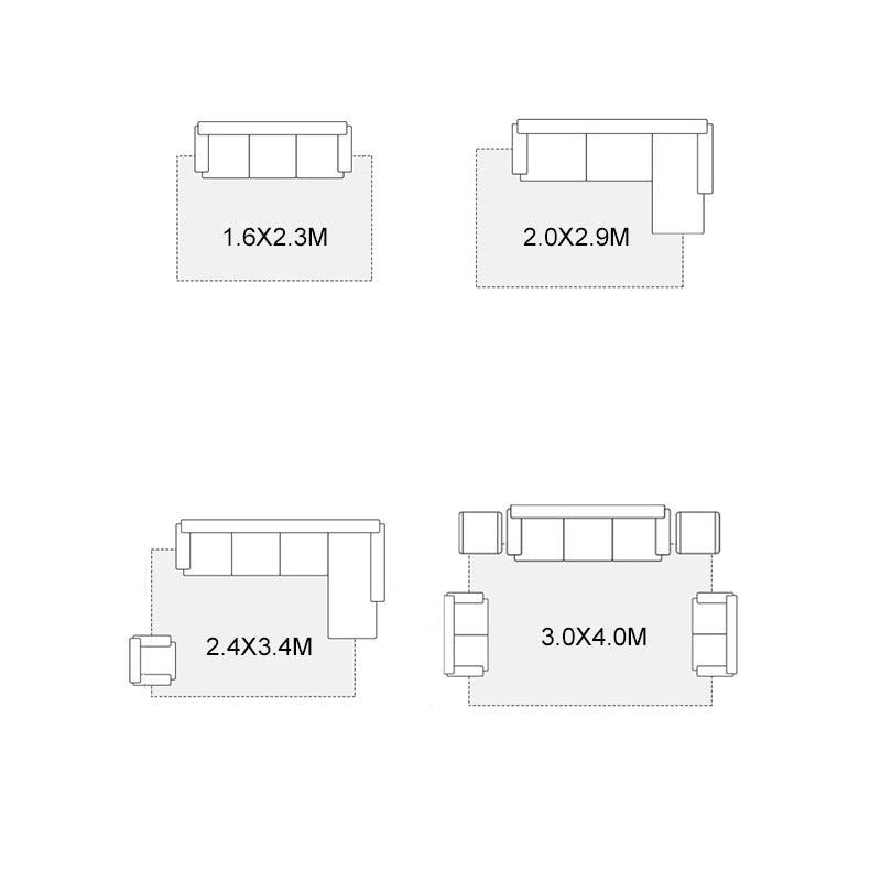 Grey Living Room Area Carpet Pure Color Polyester Area Rug Easy Care Washable Rug