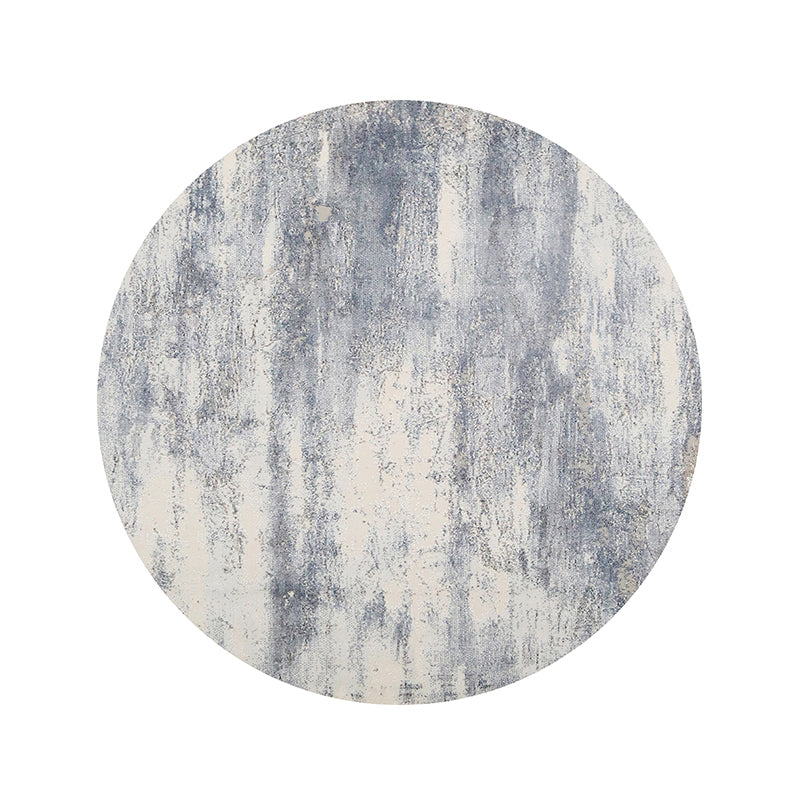 Grey Modern Area Carpet Tie-Dye Pattern Polyester Area Rug Easy Care Washable Rug for Home Decor