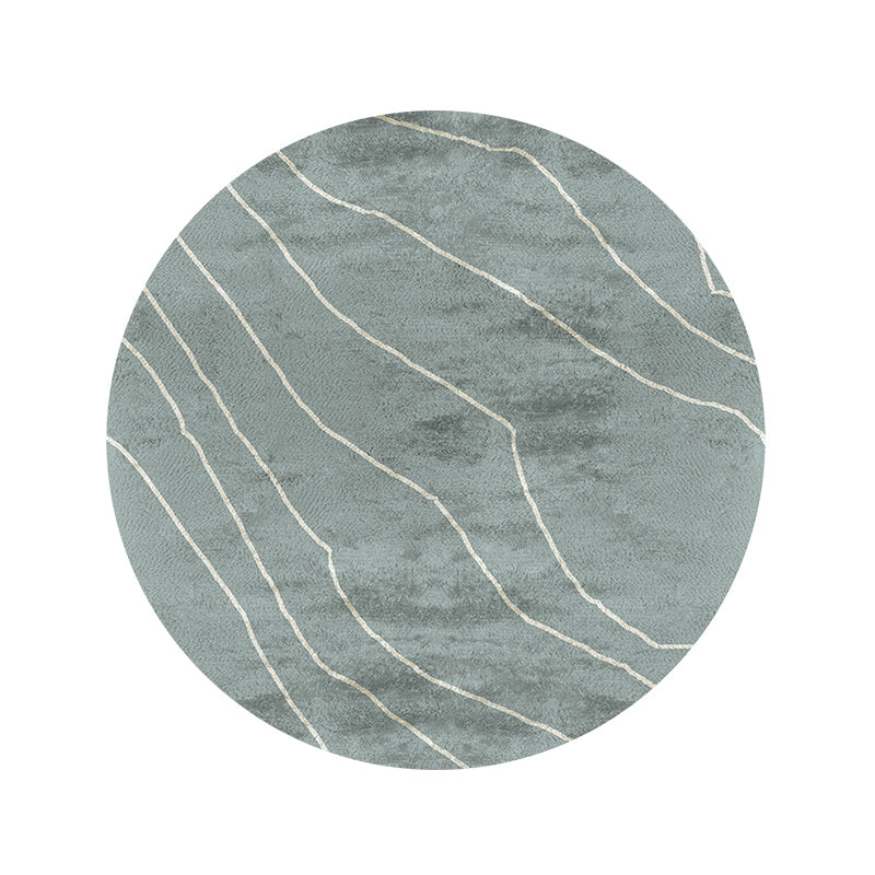 Grey Modern Area Carpet Tie-Dye Pattern Polyester Area Rug Easy Care Washable Rug for Home Decor