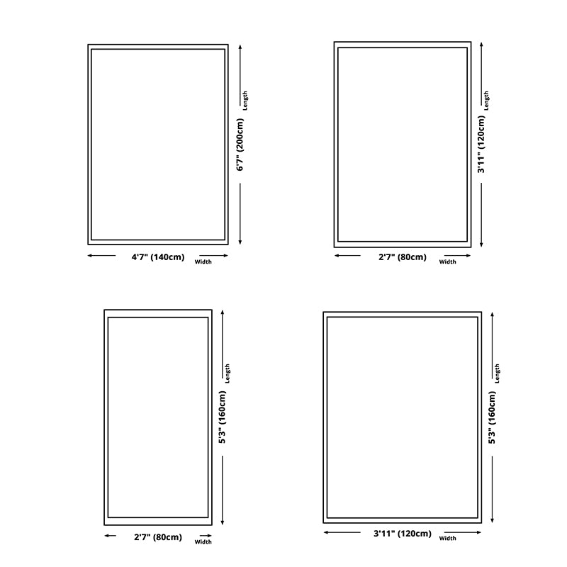 Grey Casual Rug Polyester Graphic Indoor Rug Washable Rug for Home Decor