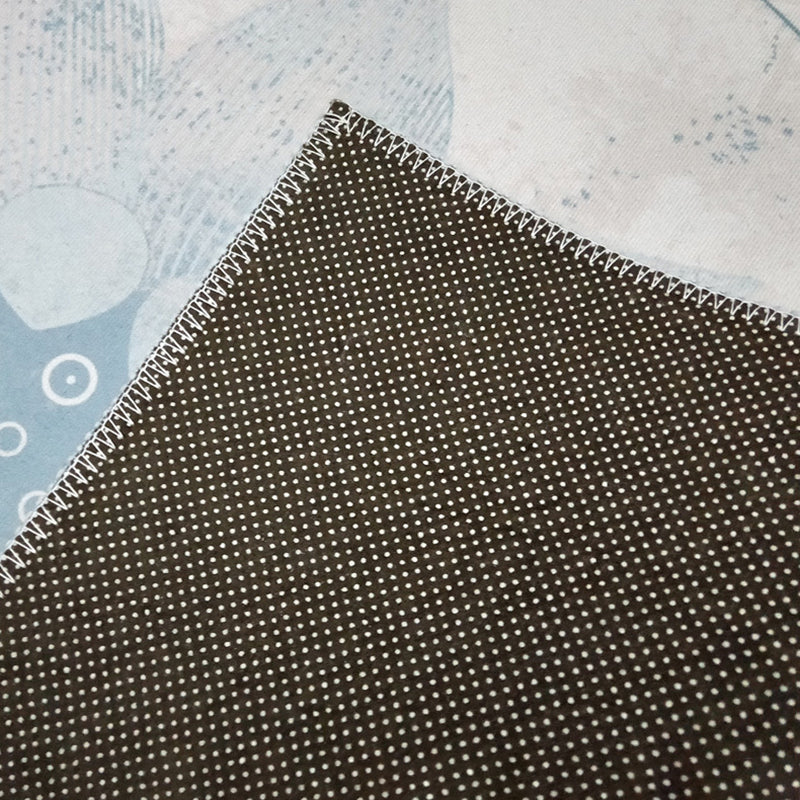 Grey Casual Rug Polyester Graphic Indoor Rug Washable Rug for Home Decor