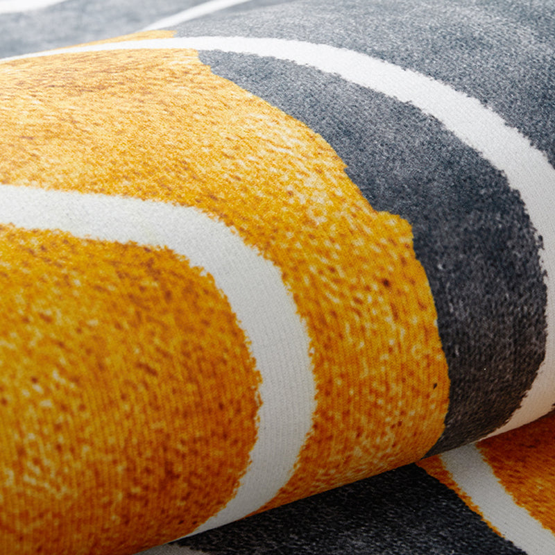 Luxury Houndstooth Print Carpet Polyester Rug Non-Slip Backing Area Carpet for Living Room