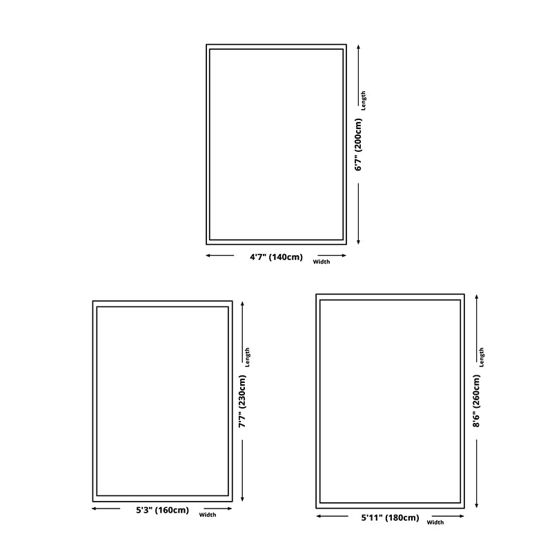 Fancy Orange Area Rug Color Block Modern Area Carpet Polyester Non-Slip Rug for Living Room