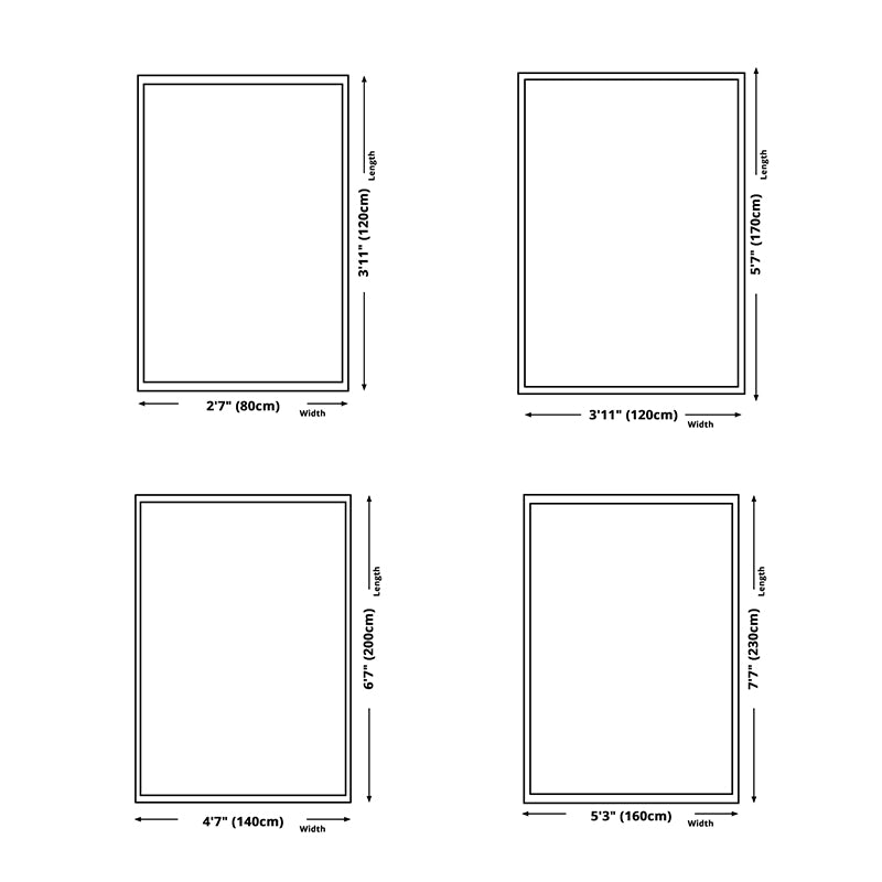 Light Grey Modern Rug Polyester Graphic Indoor Rug Washable Rug for Home Decoration