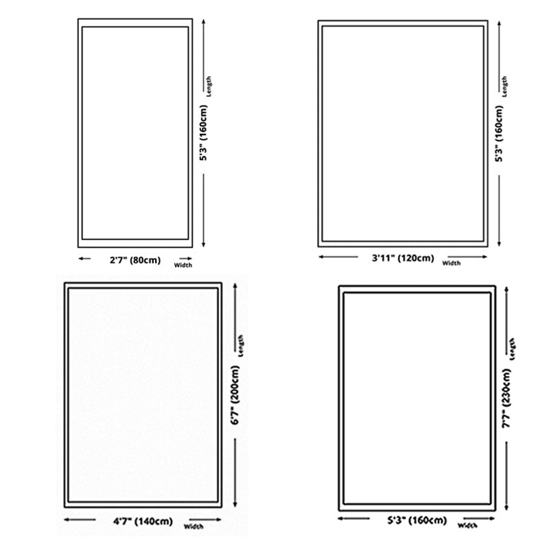 Stylish Modern Area Rug Geometric Pattern Polyester Area Carpet Easy Care Rug for Home Decor