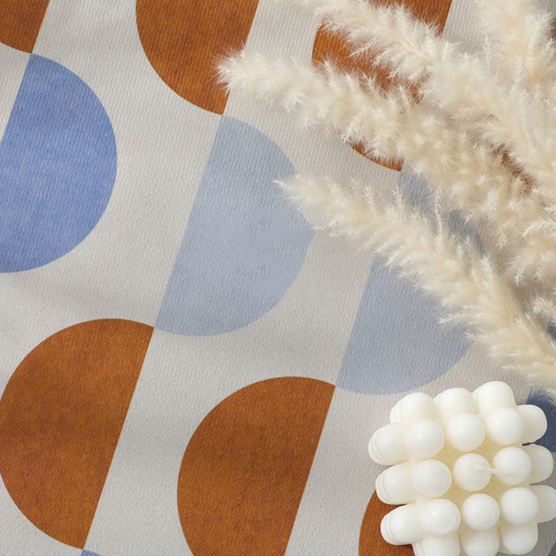 Stylish Modern Area Rug Geometric Pattern Polyester Area Carpet Easy Care Rug for Home Decor