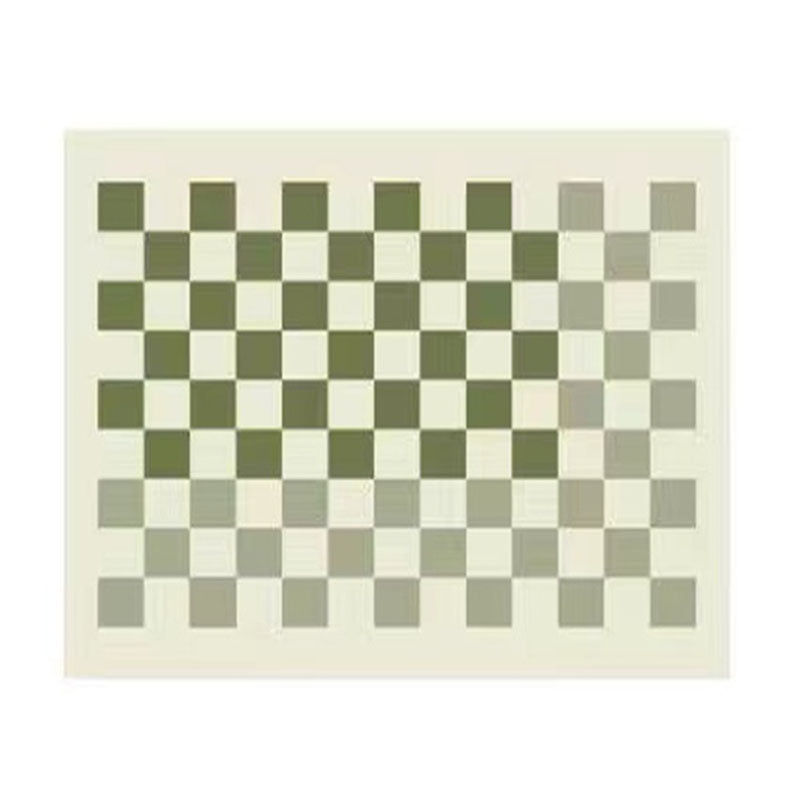 Simplicity Carpet Modern Checkerboard Print Rug Polyester Stain Resistant Area Rug for Living Room