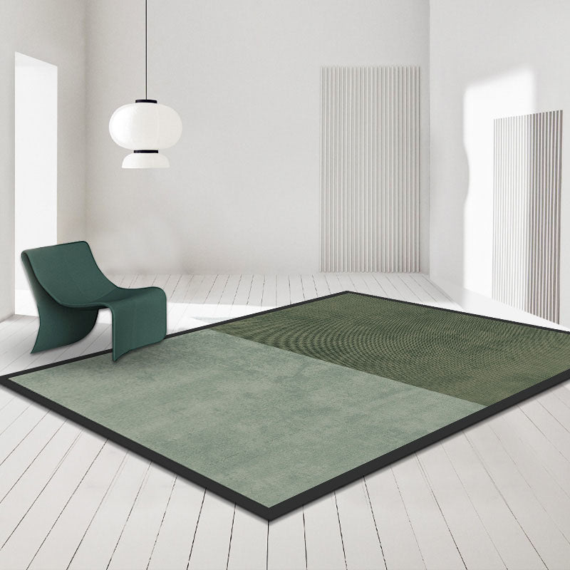 Blue Living Room Area Carpet Modern Geometric Pattern Area Rug Stain Resistant Easy Care Rug