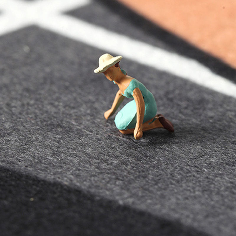 Blue Living Room Area Carpet Modern Geometric Pattern Area Rug Stain Resistant Easy Care Rug