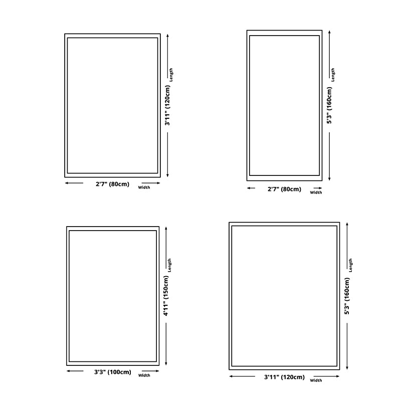 Green Modern Carpet Polyester Tree Carpet Non-Slip Backing Carpet for Home Decor