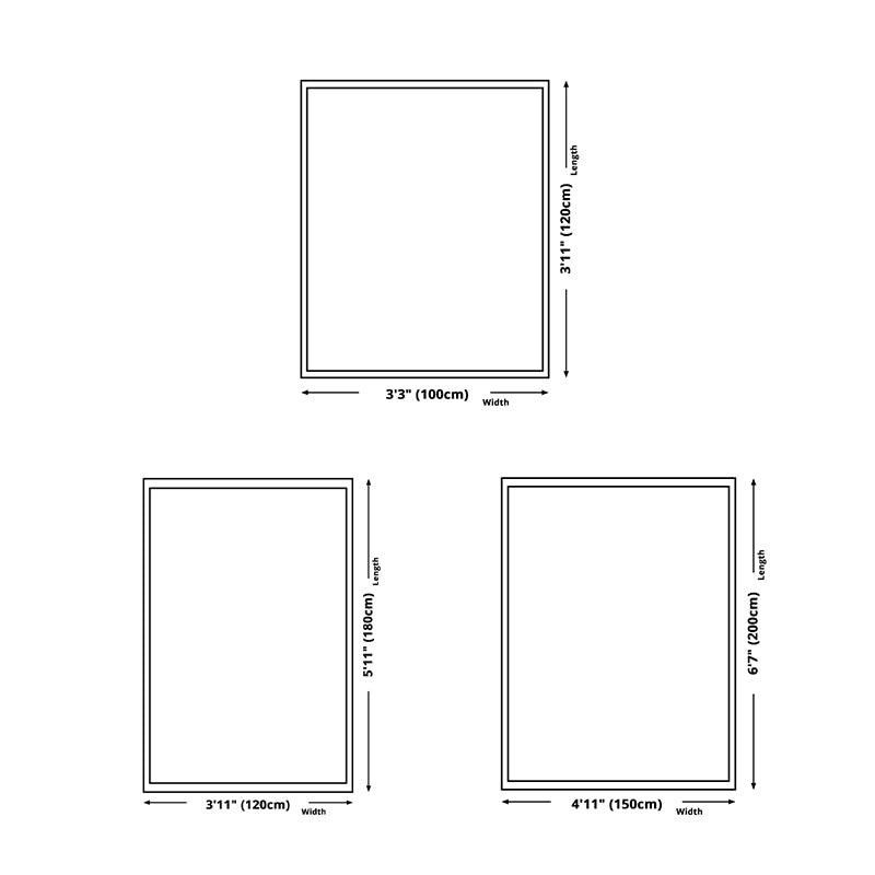 Green Modern Carpet Polyester Tree Carpet Non-Slip Backing Carpet for Home Decor