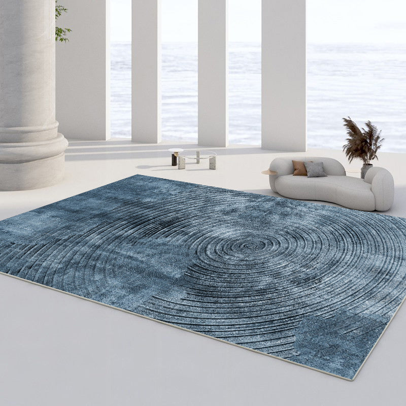 Chic Modern Area Carpet Tie-Dye Print Polyester Area Rug Anti-Slip Washable Rug for Home Decor