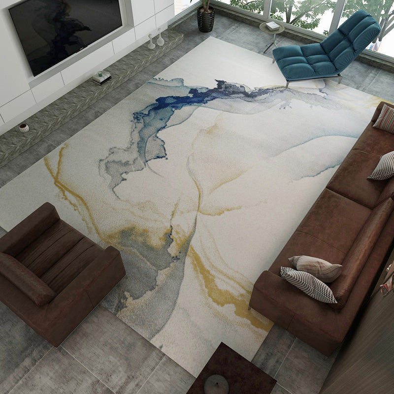 Gold Line Carpet Polyester Modern Carpet Washable Carpet for Living Room