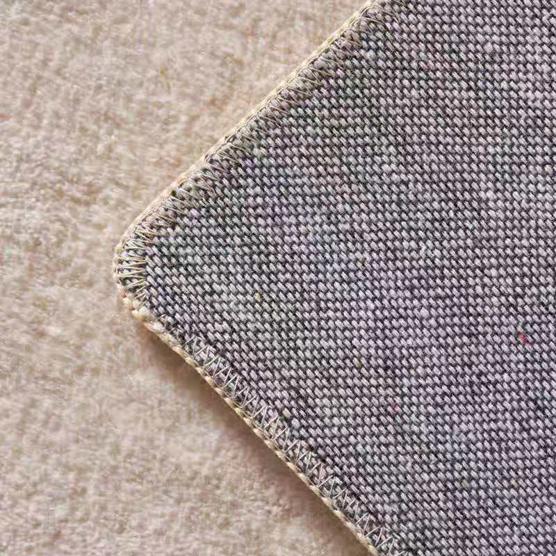 Khaki Tone Area Carpet Minimalist Polyester Indoor Rug Washable Living Room Area Rug