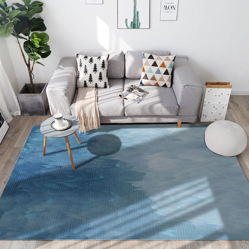 Light Grey Modern Carpet Polyester Graphic Carpet Washable Area Carpet for Living Room