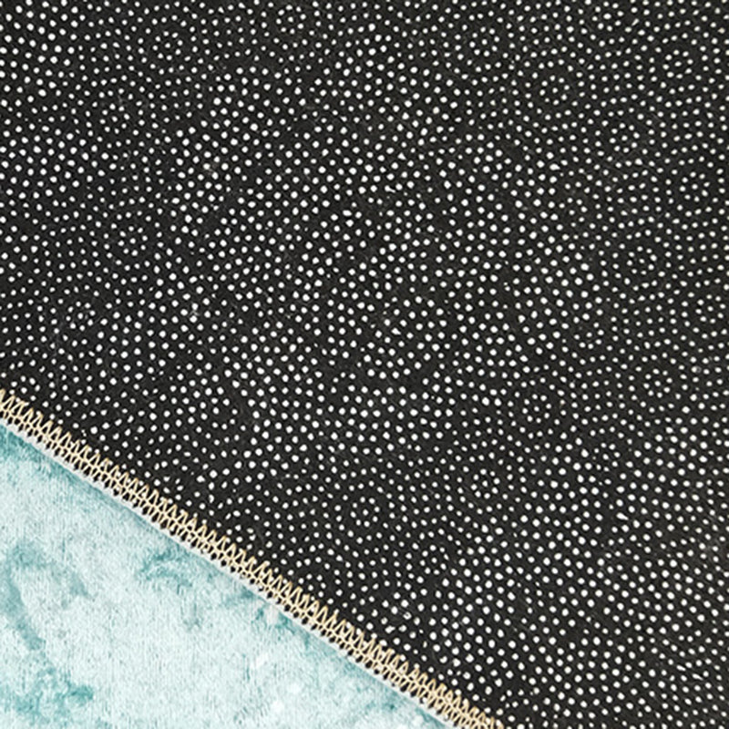 Fancy Contemporary Rug Gold Hexagonal Rug Washable Rug for Living Room