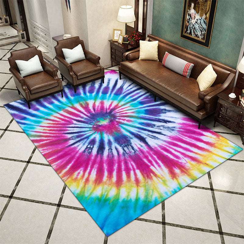 Yellow Modern Carpet Polyester Graphic Carpet Non-Slip Backing Carpet for Living Room