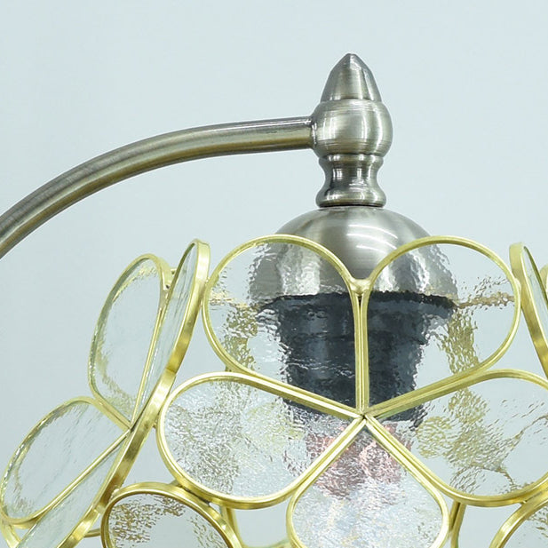 Lampe de table de nuit à fleur de fleur en cluster Tiffany Style Glass Nightstand lampe pour chambre à coucher