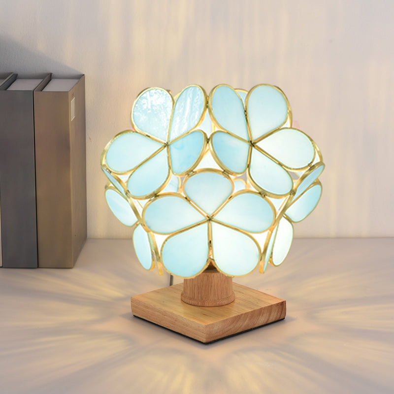Blumenglas Nachttischlampe Tiffany-Nachttisch-Lampe für Schlafzimmer
