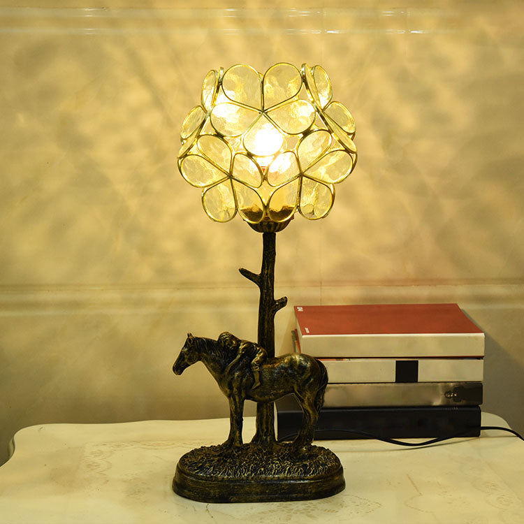 Blumenglas Nachttischlampe Tiffany-Nachttisch-Lampe für Schlafzimmer