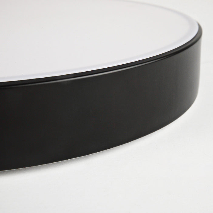 Colorant Macaron Round Flush Mount Metallic LED Ceiling Light for Bedroom