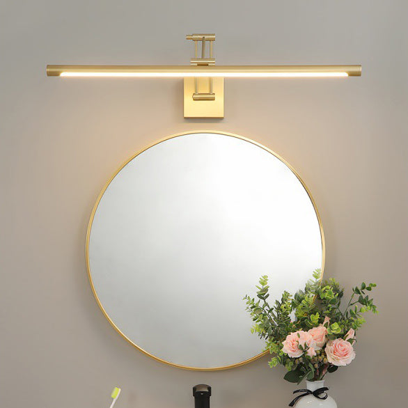 Modern Simplicity Gold Frame Lighting Fixture for Bathroom Powder Room Washroon