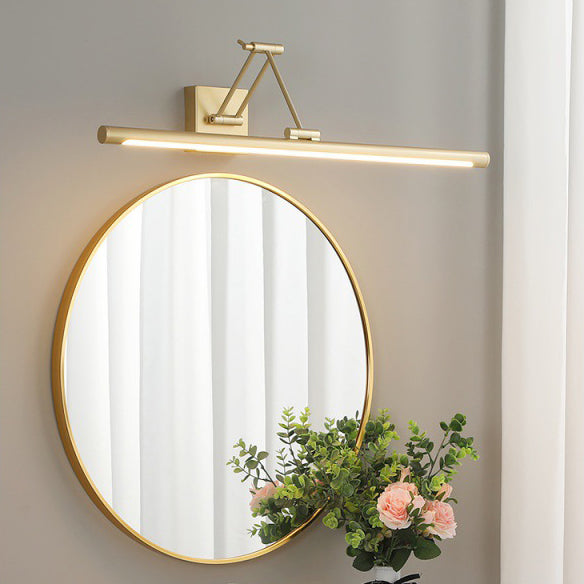 Modern Simplicity Gold Frame Lighting Fixture for Bathroom Powder Room Washroon